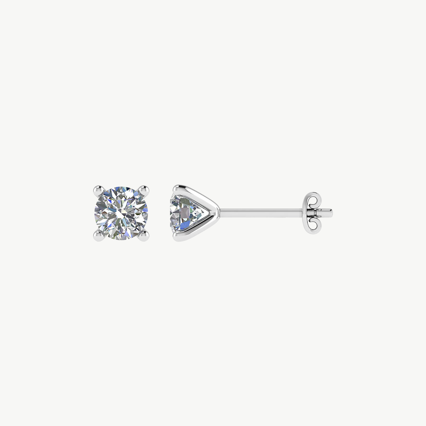 Classic Round Diamond Earrings