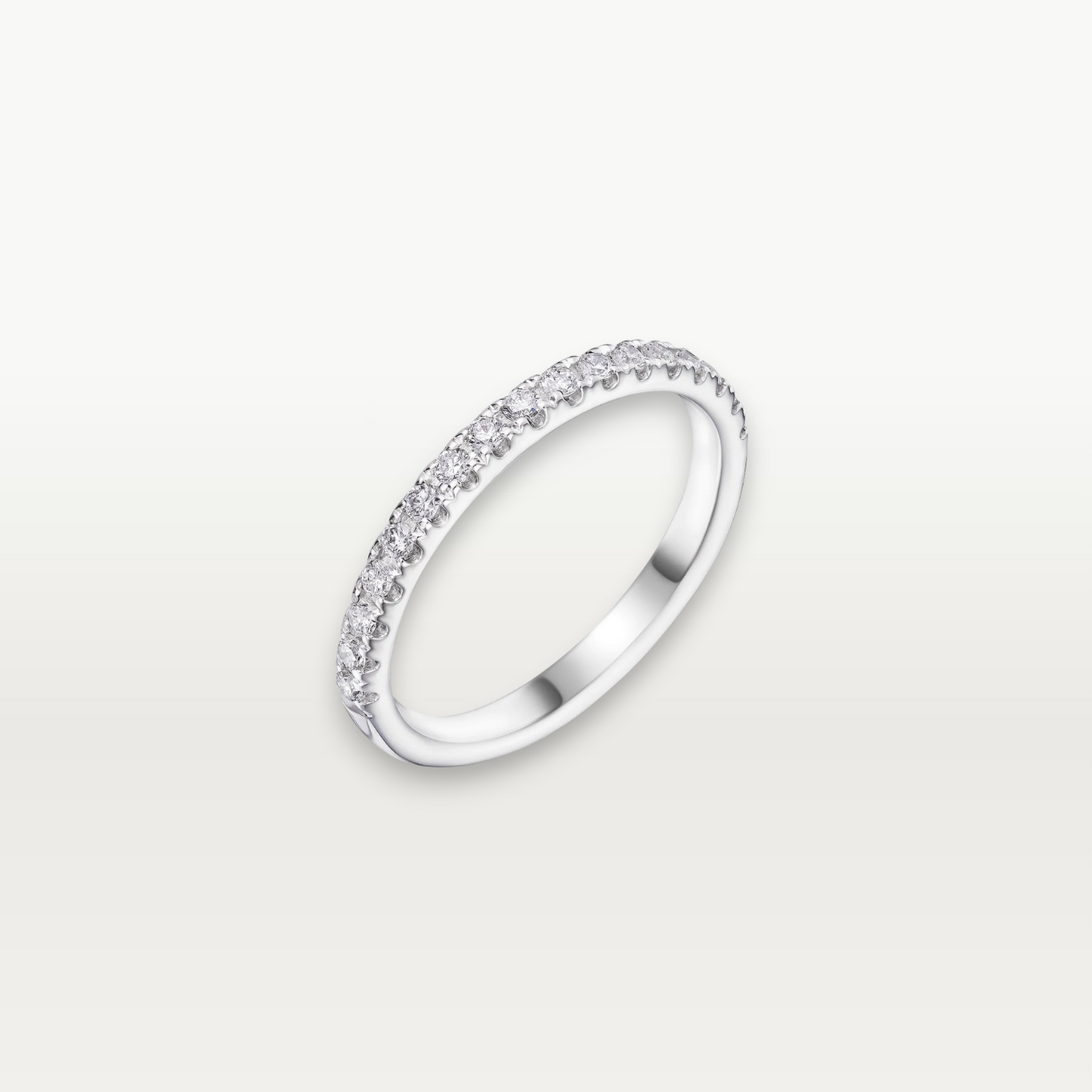 The Classic Half Eternity Ring with Diamonds