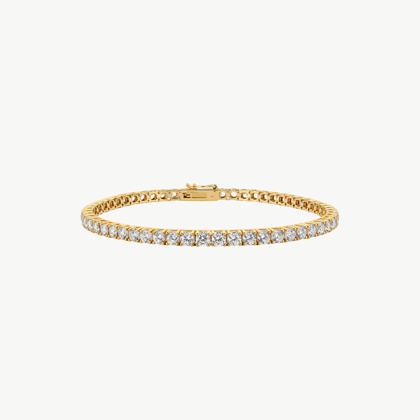 Classic Tennis Bracelet in 18k Yellow Gold