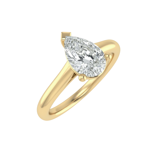 The Solitaire III, Pear-cut Diamond Ring